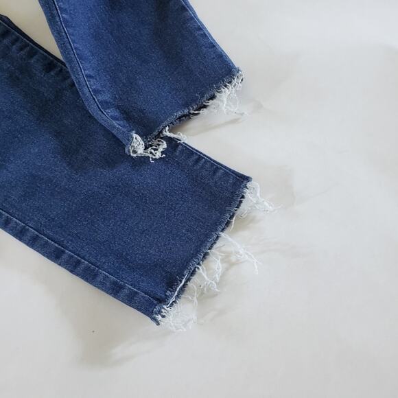 H&M | High Waist Skinny Jeans Jeggings Raw Hem - Picture 3 of 6